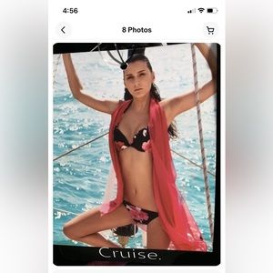 Chic Swim Suit Two Piece -Floral Print Bikini -Med.